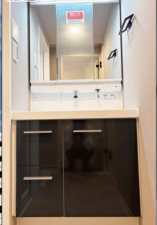 目黒区大橋、マンションの洗面画像です