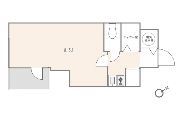 渋谷区道玄坂、収益物件/店舗付住宅の間取り画像です