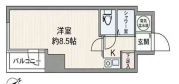 渋谷区道玄坂、収益物件/店舗付住宅の間取り画像です