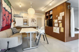 世田谷区、マンションの居間画像です