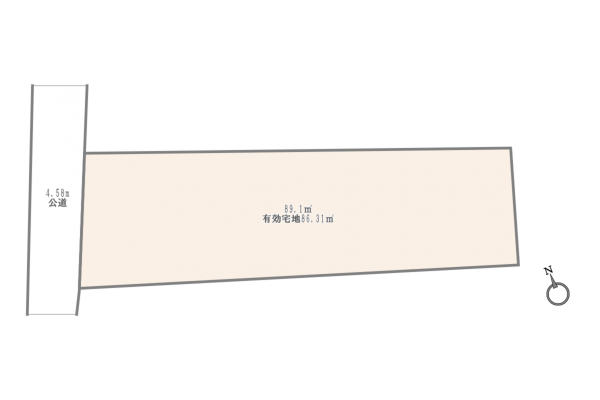 世田谷区、土地の間取り画像です