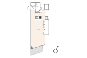 渋谷区桜丘町、マンションの間取り画像です
