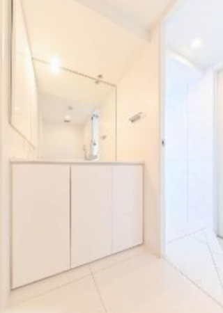 渋谷区桜丘町、マンションの洗面画像です