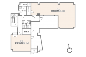 世田谷区、収益物件/住宅付店舗の間取り画像です