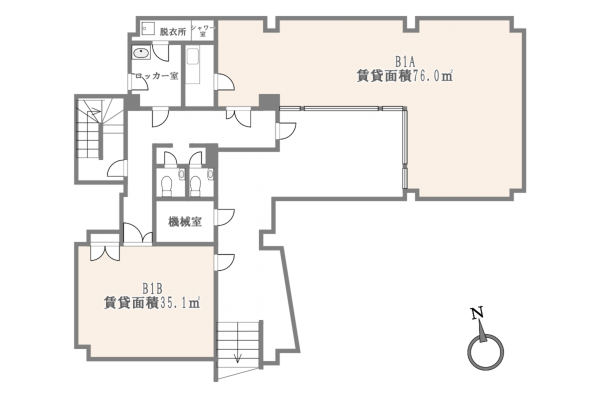 世田谷区、収益物件/住宅付店舗の間取り画像です