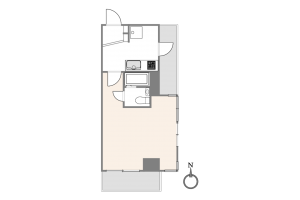 渋谷区円山町、マンションの間取り画像です