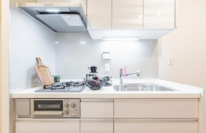 目黒区大橋、マンションのキッチン画像です