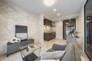 渋谷区渋谷、マンションの居間画像です