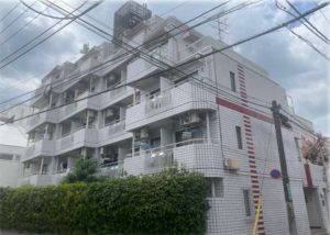 世田谷区、マンションの外観画像です