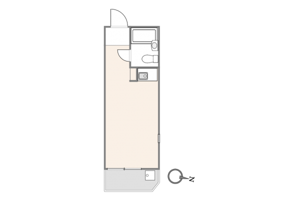 世田谷区、マンションの間取り画像です