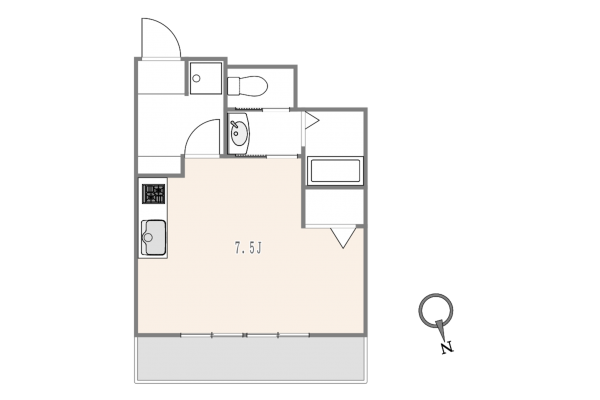 世田谷区、マンションの間取り画像です