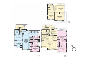 世田谷区、中古一戸建ての間取り画像です