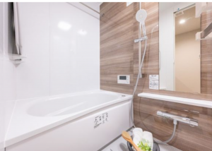 渋谷区松濤、マンションの風呂画像です