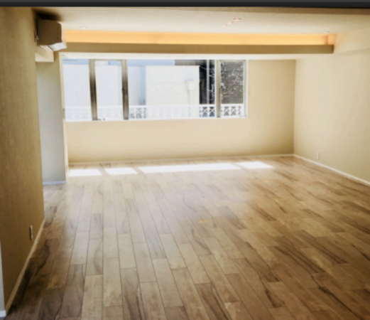 渋谷区神山町、マンションの居間画像です