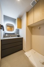 渋谷区猿楽町、マンションの洗面画像です