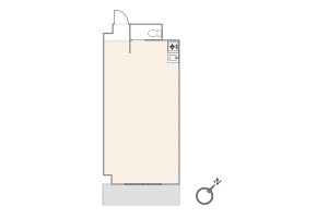 渋谷区渋谷、収益物件/店舗の間取り画像です