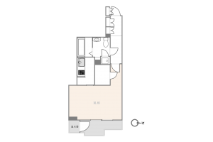 渋谷区神山町、マンションの間取り画像です
