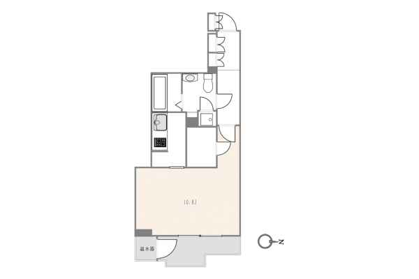 渋谷区神山町、マンションの間取り画像です