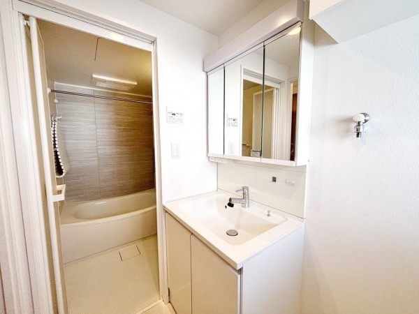 渋谷区鶯谷町、マンションの洗面画像です