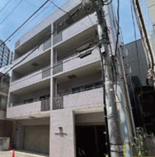 渋谷区富ヶ谷、マンションの外観画像です