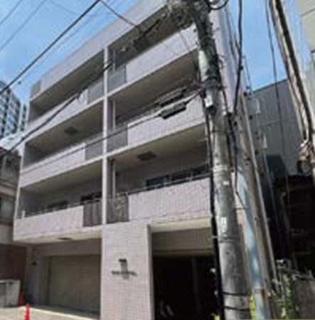 渋谷区富ヶ谷、マンションの外観画像です