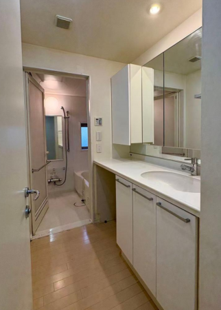 中野区、マンションの洗面画像です