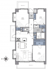 中野区、マンションの間取り画像です