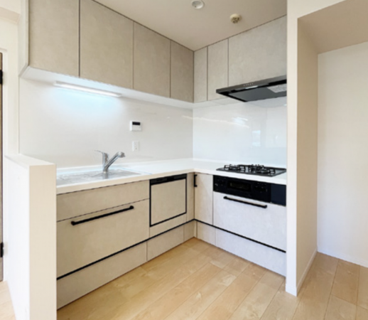 渋谷区幡ヶ谷、マンションのキッチン画像です