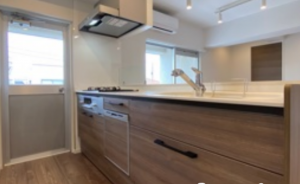 渋谷区代々木、マンションのキッチン画像です