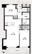 渋谷区幡ヶ谷、マンションの間取り画像です