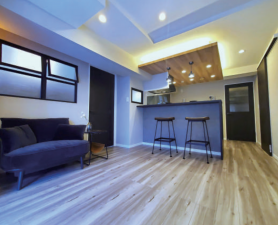 渋谷区幡ヶ谷、マンションの居間画像です