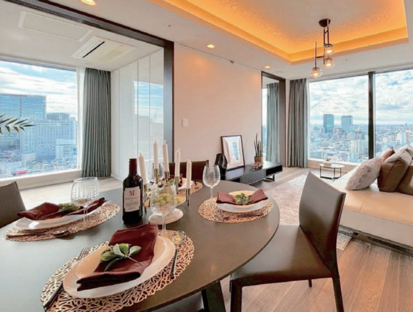 渋谷区宇田川町、マンションの居間画像です