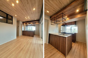 目黒区中目黒、マンションの居間画像です