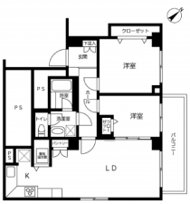 渋谷区元代々木町、マンションの間取り画像です