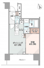 渋谷区渋谷、マンションの間取り画像です