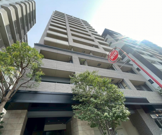 目黒区下目黒、マンションの外観画像です