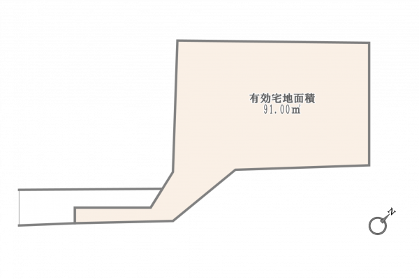 渋谷区猿楽町、土地の間取り画像です