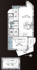 渋谷区元代々木町、マンションの間取り画像です