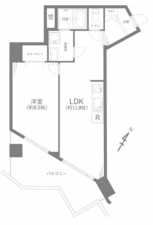 渋谷区代々木、マンションの間取り画像です