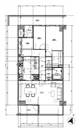 目黒区東山、マンションの間取り画像です