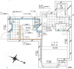 渋谷区渋谷、マンションの間取り画像です