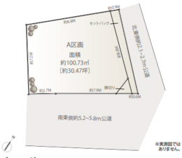 渋谷区神宮前、土地の間取り画像です