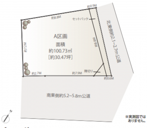 渋谷区神宮前、土地の間取り画像です