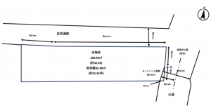 渋谷区鶯谷町、土地の間取り画像です