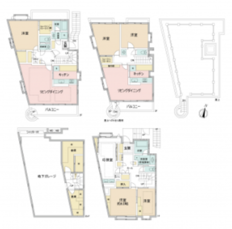 渋谷区元代々木町、中古一戸建ての間取り画像です