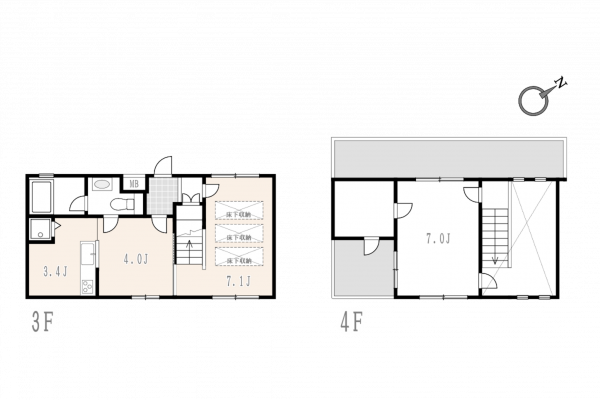渋谷区東、マンションの間取り画像です