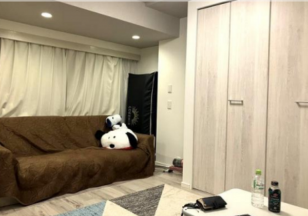 渋谷区神宮前、マンションの居間画像です