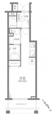 渋谷区恵比寿西、マンションの間取り画像です