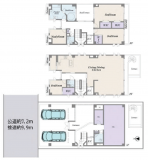 渋谷区大山町、中古一戸建ての間取り画像です