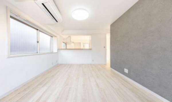 目黒区目黒、マンションの居間画像です